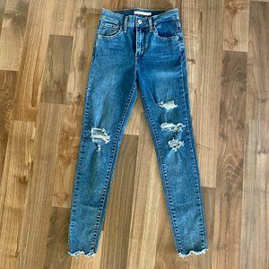 Levi 720 High Rise Super Skinny Womens Jeans Excellent Condition